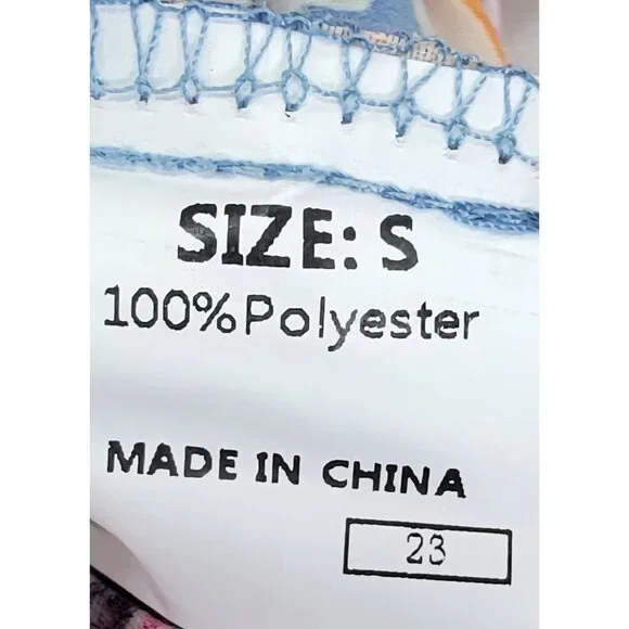 Womens Shorts Small Blue and Floral Elastic Waist Summer Beachy New in Bag - Picture 3 of 9